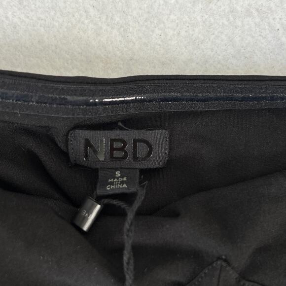 NBD Revolve Patricia Bodysuit Womens Small Black Sweetheart Halter Top Neutral - Picture 8 of 13